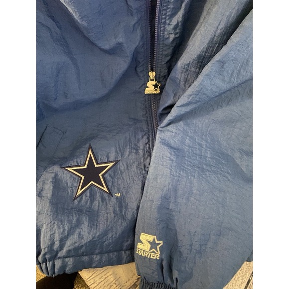 vintage starter dallas cowboys jacket Pro line Puffer Medium Full Zip - Picture 7 of 7
